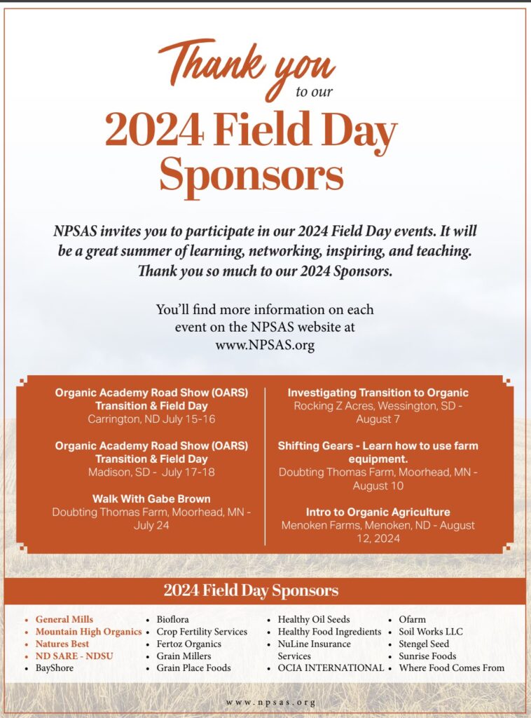 2024 NPSAS Field Days