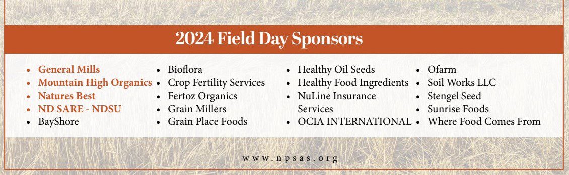 2024 NPSAS Field Days sponsors