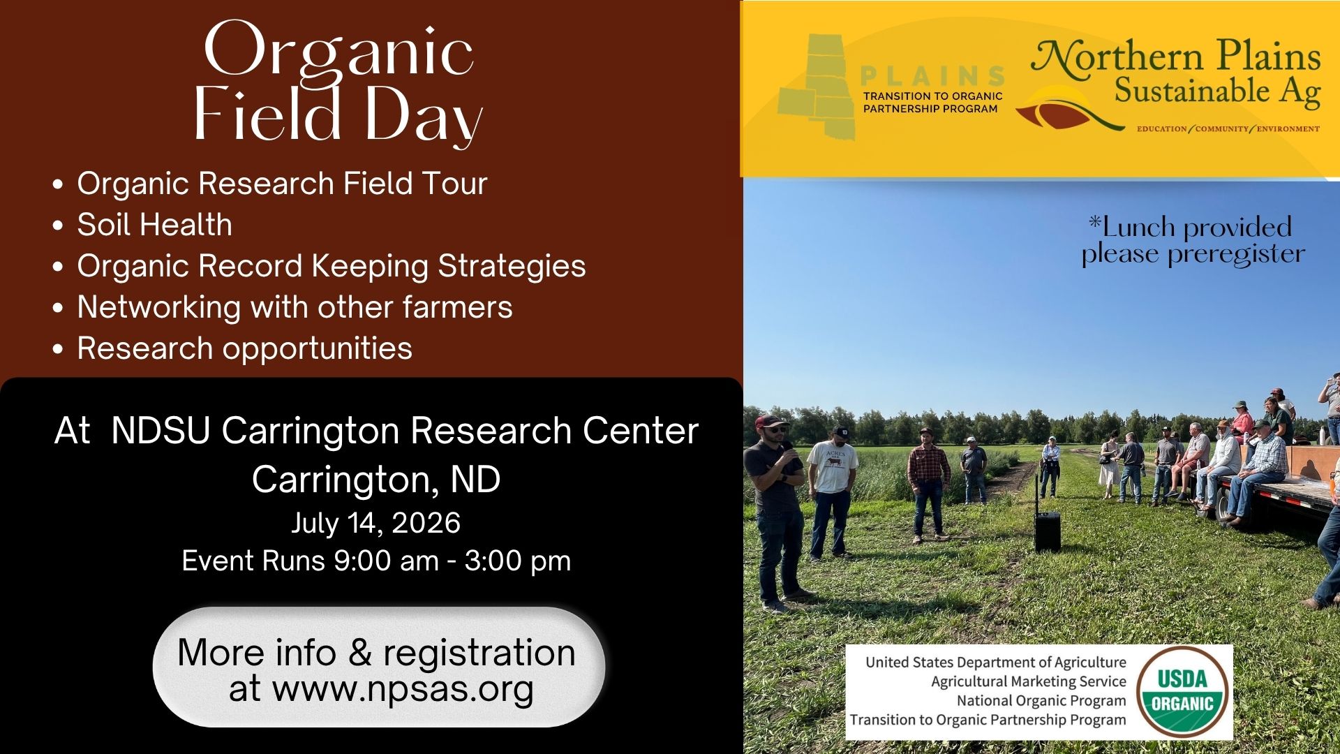 NDSU Carrington NPSAS field Day 2026
