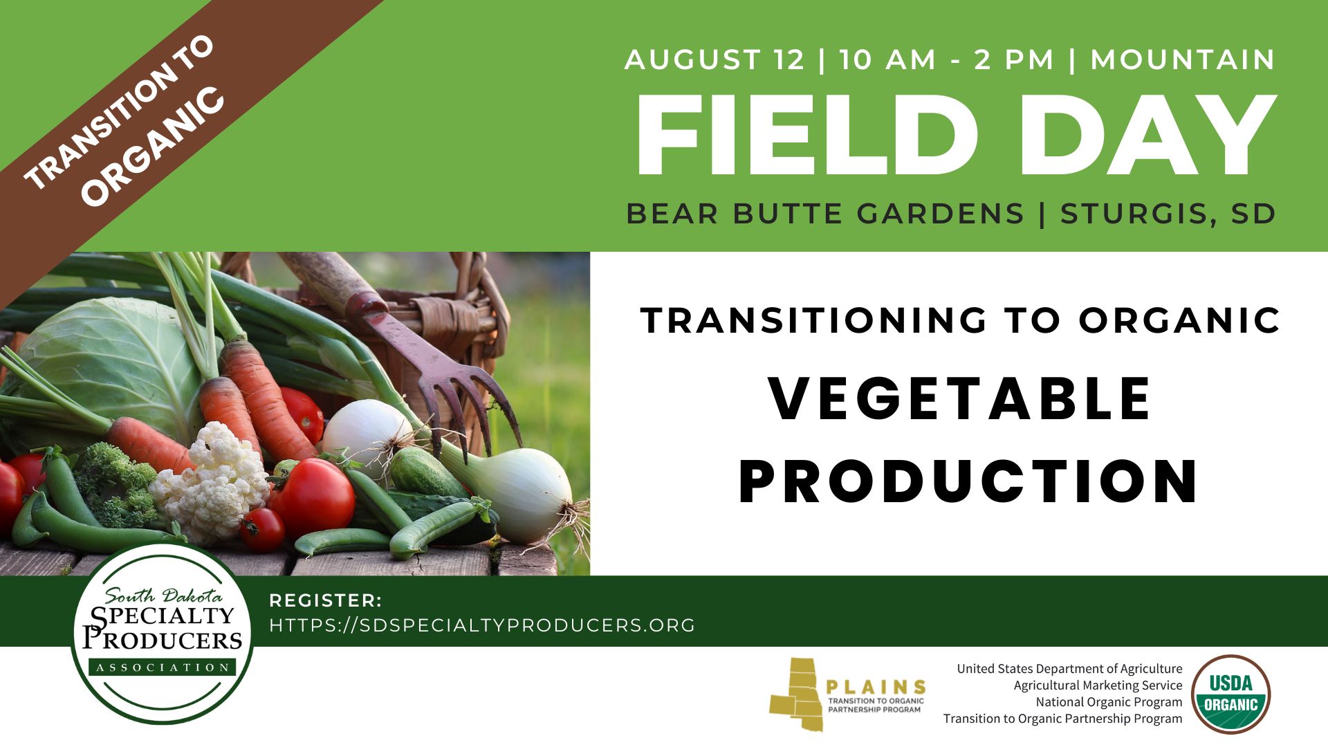 TOPP Event South Dakota Specialty Producers Association Bear Butte Gardens Field day